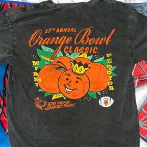Abercrombie and Fitch Orange Bowl graphic T-Shirt. Has been tried on. No tags.